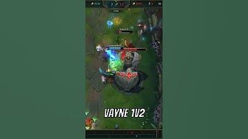 Insane Vayne 1v2 League of Legends #shorts #gaming #leagueoflegends