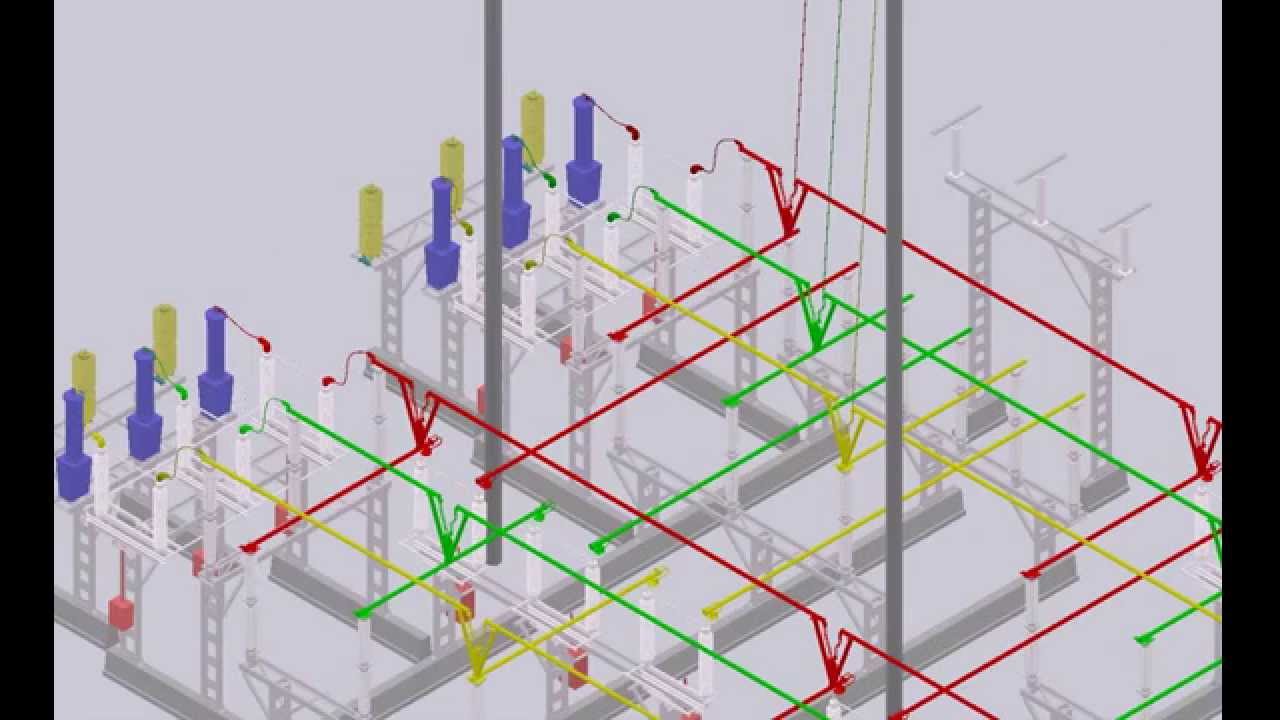 Установка опорных конструкций жесткой ошиновки ору и трансформаторов ...