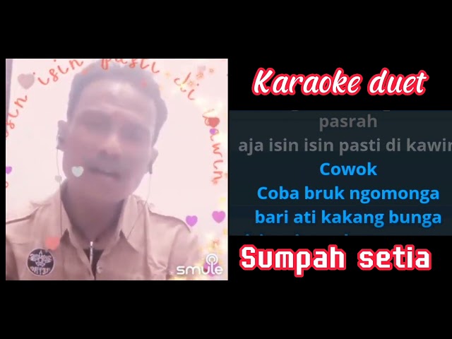 Karaoke duet Sumpah setia tanpa vocal Cewek Cover Yoyo s u0026 Hj Dariyah class=