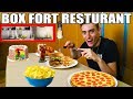 24 HOUR BOX FORT RESTAURANT CHALLENGE!! 📦🍔 FAST FOOD TAKEAWAY!