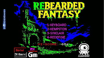 REBEARDED FANTASY (2025) - 48K ZX Spectrum 2025 game! Gameplay! - DVDfeverGames