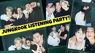 BTS Jungkook, Taehyung, Jimin &amp; RM Together at GOLDEN Listening Party