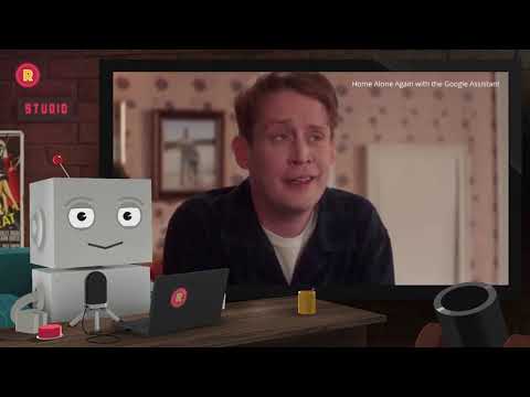 ロボットが反応 Home Alone Again with the Google Assistant