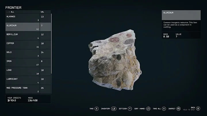 Starfield How to Store Items in Your Ship Storage