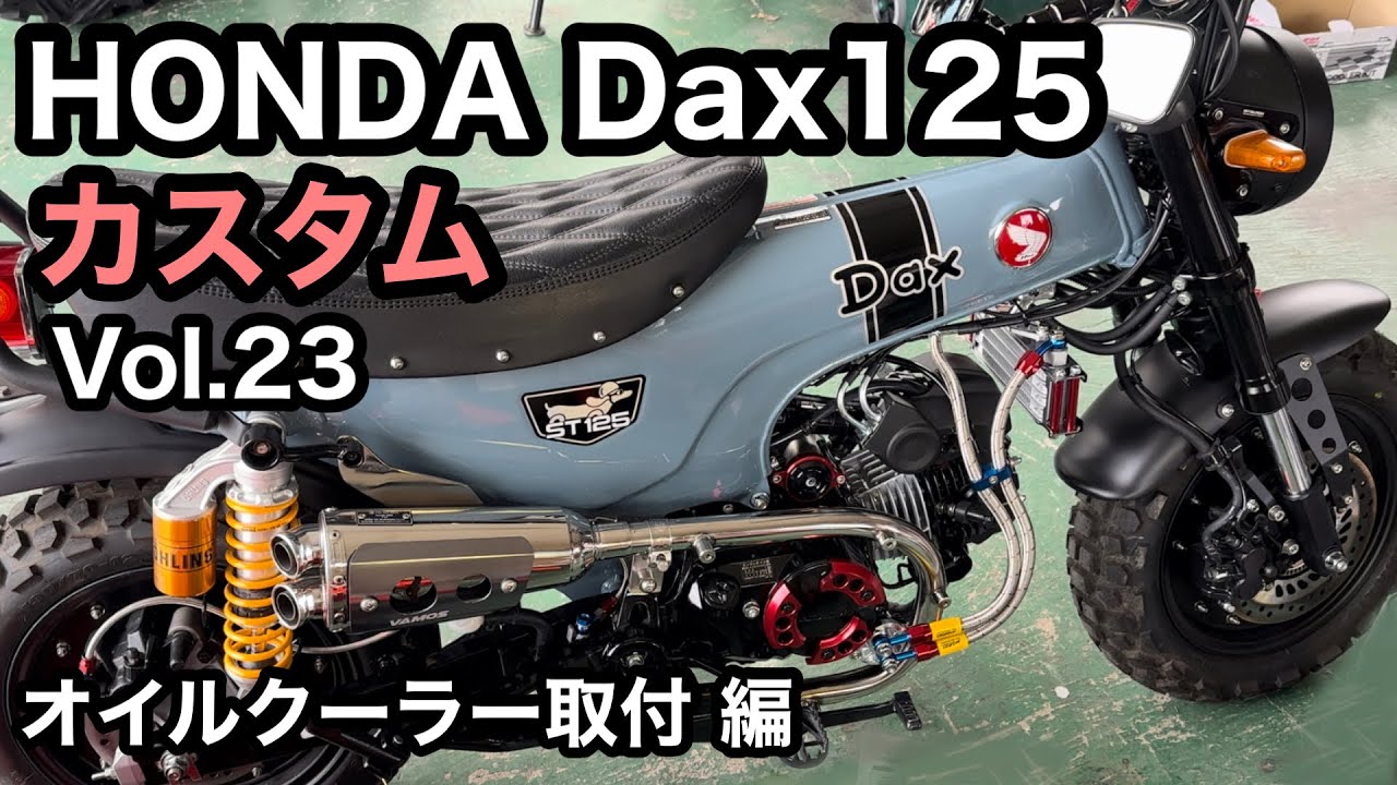HONDA Dax125 オイルクーラーを取り付けました✨【カスタム日記Vol.23