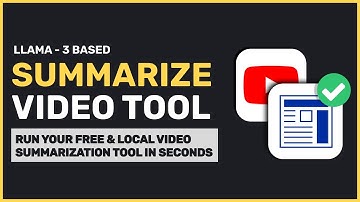 Groq+Streamlit: Summarize VIDEOS in seconds with this Llama-3 based 100% LOCAL & FREE Tool!