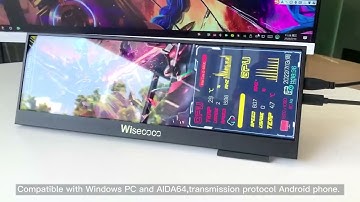 Ips Uhd 4k 14 Inch 3840x1100 Stretched Bar Touch Monitor Aida 64 Monitor Android Phone Raspberry Pi