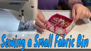 Sewing a Small Fabric Tray/Bin for the First Time - Did it Work Out as I Planned?