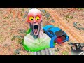 Epic Escape From The Shy Guy (SCP-096) | Car VS Giant Cube Pit | Horror BeamNG Drive Zak Portal #39