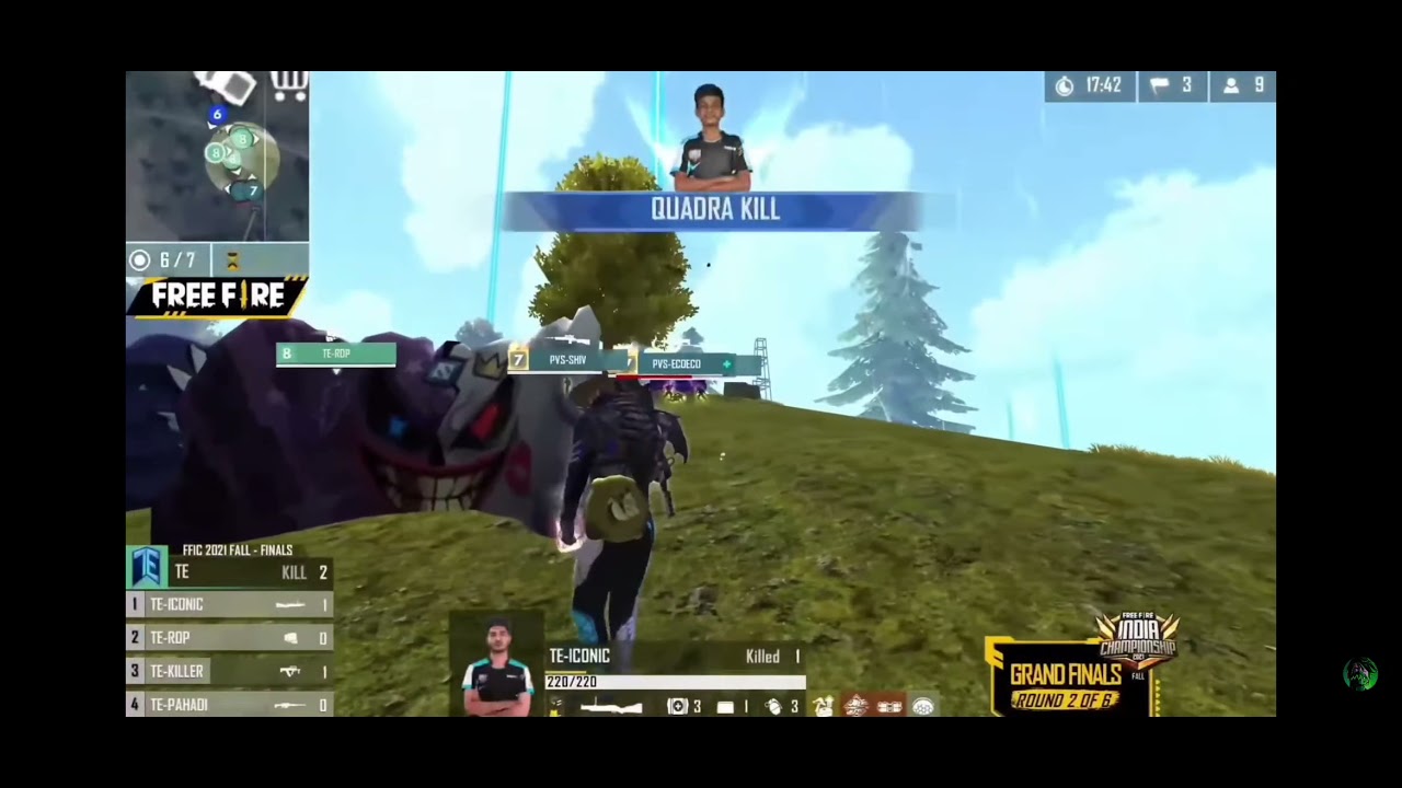 💪TE-ICONIC ⚡⚡best gameplay with launcher and grenade 🥰💥# champion of FFIC 🎉🎉😎