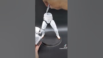 Assembling a 3D Printed Republic Commando Figurine