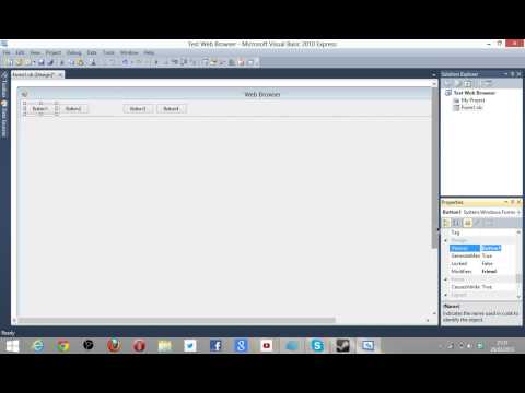 How To Make A Simple And Fast Web Browser Using Visual Basic 2010 - VB Tutorials Part 1