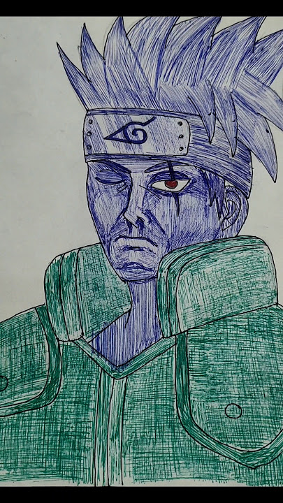 Kakashi #naruto #drawing #art #anime #drawingtutorial #drawingideas #kakashi #drawingdrawing #yt