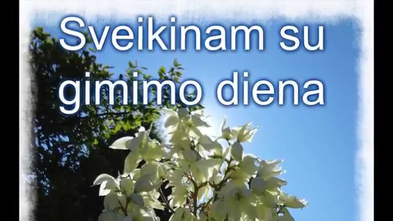 Sveikinimas su gimtadieniu, sveikinu su gimimo diena! gimtadienio ...