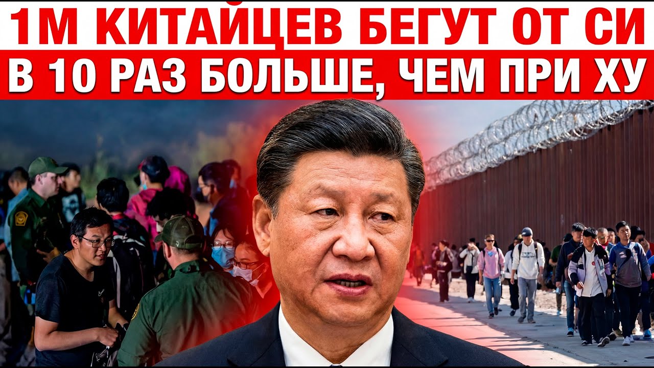 ПОБЕГ ИЗ КИТАЯ - 178 тысяч граждан бежали за год! Рекорд беженцев при Си Цзиньпине