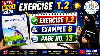 Example no 8 of Exercise 1.2   | Class 9 Math | New Math 2026 | Easy Math with S.M.A #class9math