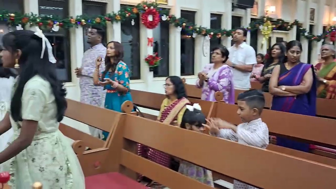 Praise & Thanksgiving during Christmas. (T) service at St Christopher's church,Johor 