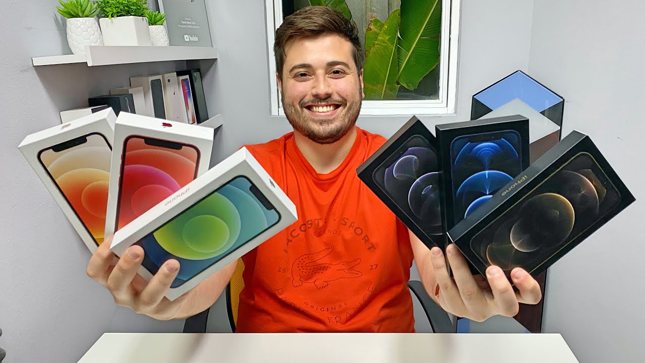Unboxing do iPhone 12 & 12 Pro (Azul, Dourado, Preto, Vermelho, Branco e Verde)