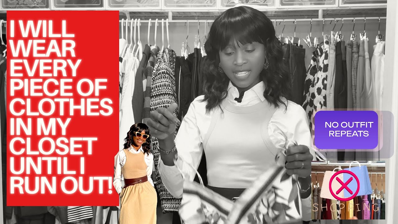 Episode 1| Challenging myself to wear all my clothes without repeating until I run out!