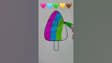 🩷🩵💚💛🤎 Satisfying Creative Art #draw #colors #art #video #creative #youtube #shorts #viral #brush