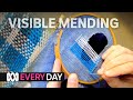 Visible mending brings new life to old damaged clothes 🧵✂️ | Everyday | ABC Australia