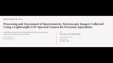 Processing and Assessment of Spectrometric, Stereoscopic Imagery Collected Using a Li... | RTCL.TV