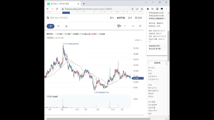 228850레이언스 주가 전망 및 차트 분석