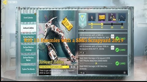 CODM Kill 10 Enemies  With a SMG Scarpyard 2019