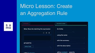 Micro Lesson: Create an aggregation rule in Cloud SIEM