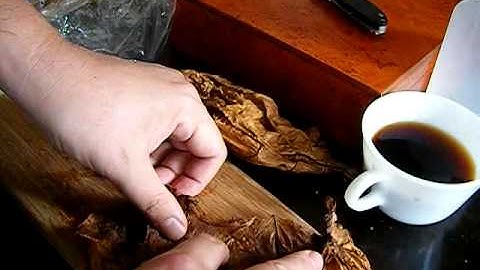 Stogie Rolling Part 1: A Fat Stogie with Homgrown Tobacco (Part 10 in "How to Grow Tobacco")