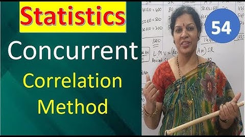 54. Concurrent Correlation Method from Statistics Subject