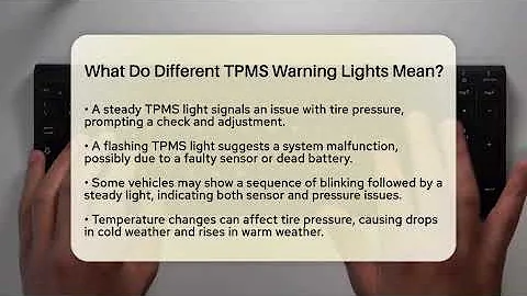 What Do Different TPMS Warning Lights Mean? - Talking Tech Trends