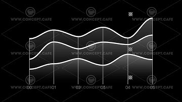 Infographic Element - Line Chart on alpha channel
