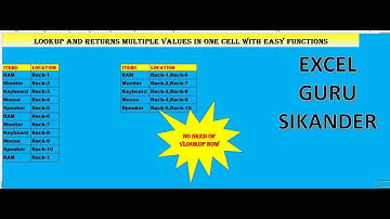 LOOKUP AND RETURNS MULTIPLE VALUES IN ONE CELL WITH EASY FUNCTIONS 22092022