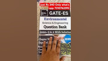 Gate Environmental Science Latest book Just Rs 340 only