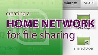 In this linux mint video tutorial we show you how to create a home
network between two computers so that can easily share files them.