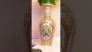 Rajasthani Jaipur Meenakari Art Table Top Handicrafted Pot or Vase! #shortsfeed #viral #reel #art