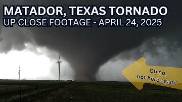 LARGE STRONG TORNADO NEAR MATADOR, TEXAS! [4K - 2025]