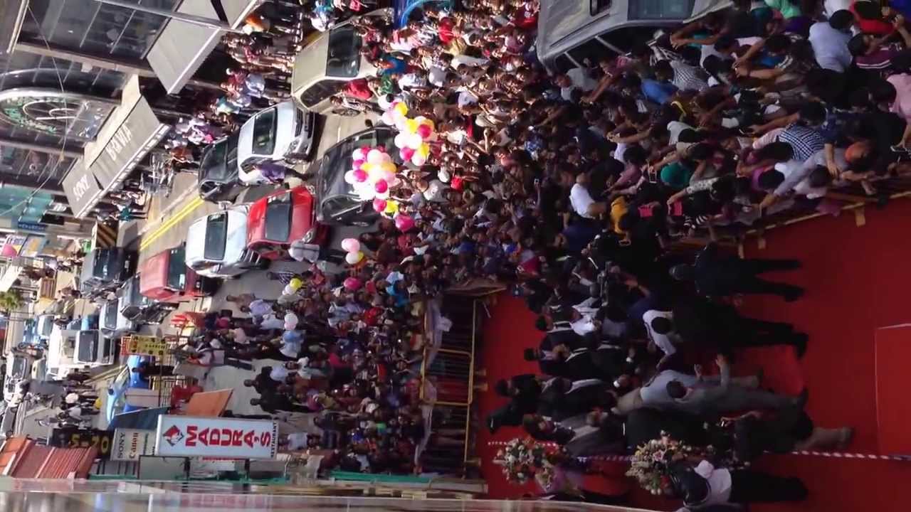 Superstar Surya arrives in Little India, Singapore