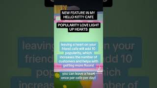 popularity love EXPLAINED (hello kitty cafe new feature!)