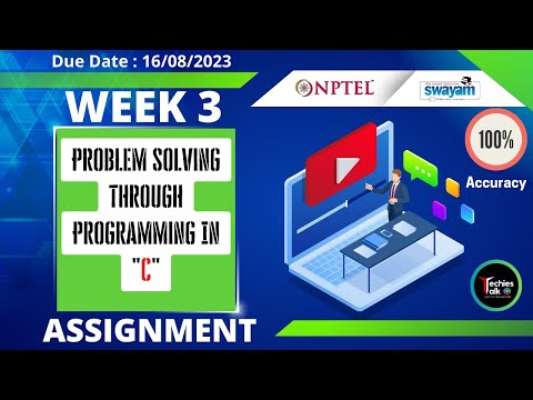 NPTEL Problem Solving Through Programming In C Week-3 Quiz Assignment Solution | July 2023 #nptel