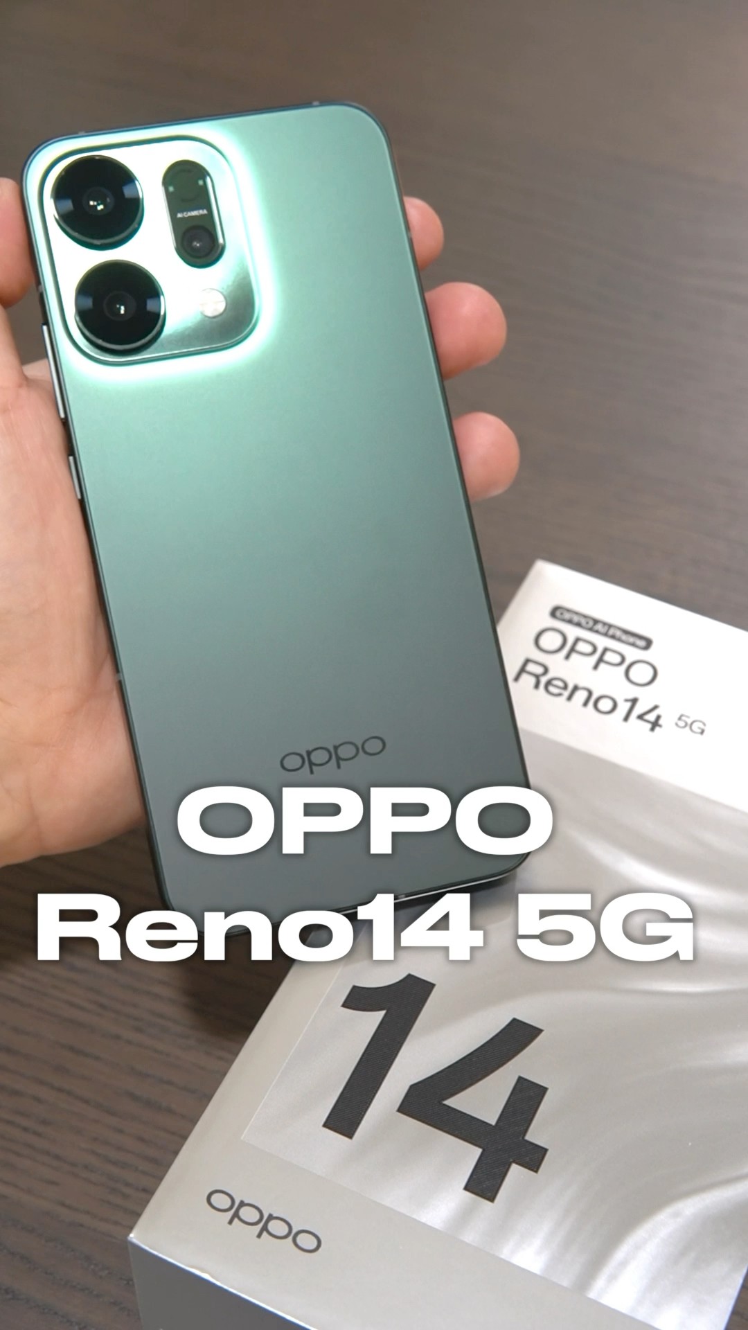 OPPO Reno14 5G ASMR Unboxing (Luminous Green): Stylish Phone with
