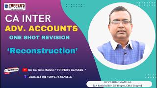 CA INTER ADV. ACCOUNTS /ONE SHOT REVISION / Reconstruction /SEP. 26 /07-07-2026