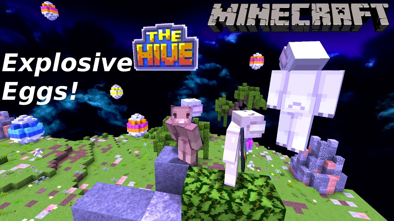 EGGS FALLING FROM THE SKY!?! Minecraft Explosive Eggs HiveMC YouTube