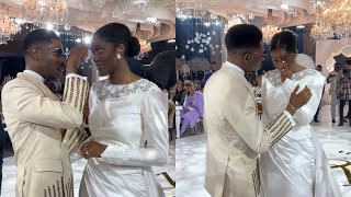 Moses Bliss Passionately Wipe Out his wife Marie’s Tears Afte Crying At their Reception So Emotional