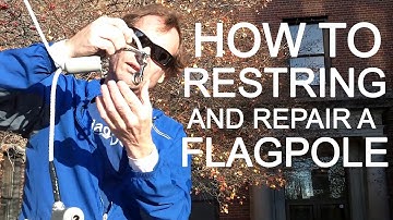 FlagDesk.com | How to replace flag pole rope (proper knot) and flag snap hooks