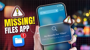 Fix Files App Missing or Not Showing on iPhone | Restore Apple Files App