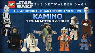 Lego Star Wars Skywalker Saga - Kamino All Additional Characters & Ships