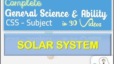 General Science & Ability in 30 Videos| Solar System | CSS Subject - Facts of Planets|CSS/PCS/PMS
