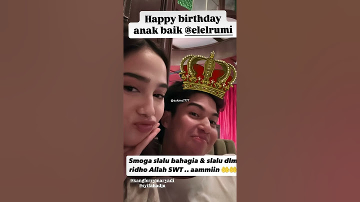 Syifa hadju dan el rumi merayakan Ulang tahunnya #elrumi #syifahadju